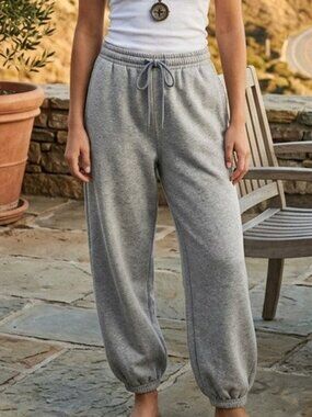 Free People FP Movement All Star Sweatpants Smocked Mid Rise Pull-on XL 290352